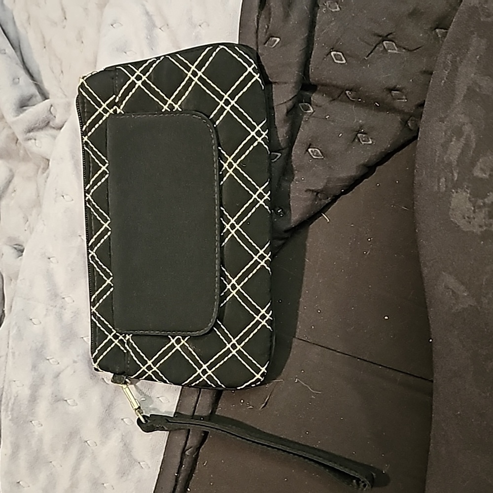 Vera Bradley clutch and Keychain wallet set